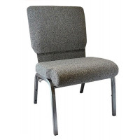 Flash Furniture PCHT-111 Advantage Charcoal Gray Church Chair 20.5 in. Wide